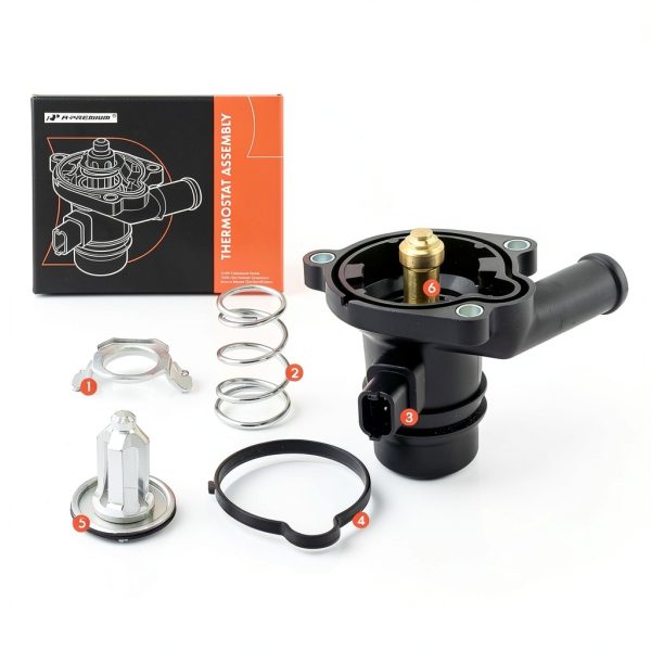 A-Premium Automatic Thermostat Housing Black-2