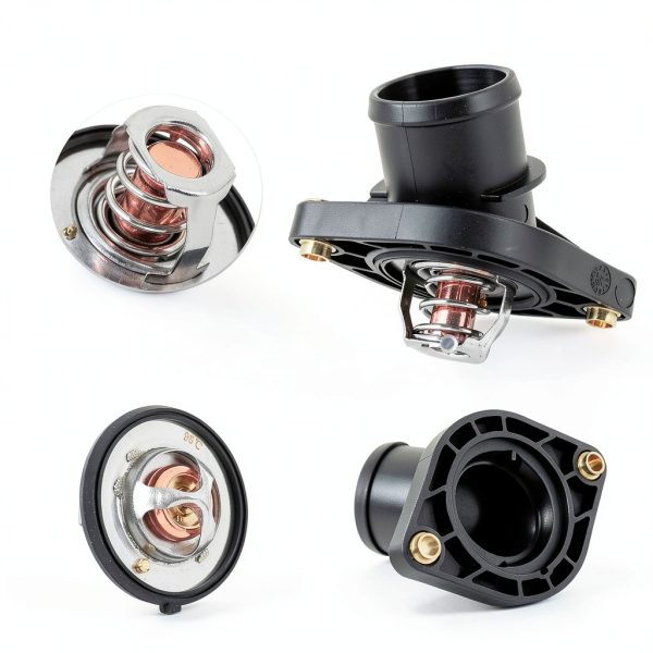 LDMINDA Engine Coolant Thermostat Housing Assembly-5