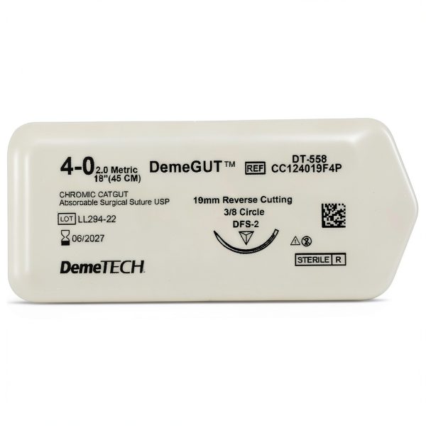 House Brand Dentistry Chromic Gut Absorbable Sutures C-6 4/0 18" 12-2