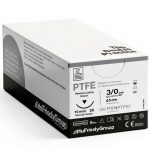 Hu-Friedy Perma Sharp Suture 3-0 PTFE White 18" C-6 Reverse Cut Needle-0