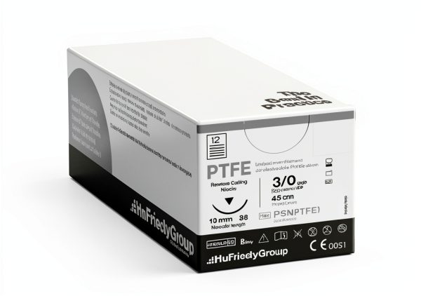 Hu-Friedy Perma Sharp Suture 3-0 PTFE White 18" C-6 Reverse Cut Needle-0