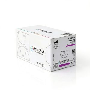 VeterSut VetCRYL Polyglactin Surgical Suture 2-0 26mm Needle 12 Count-0